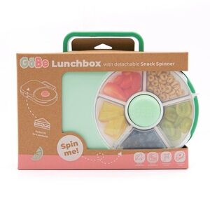 GoBe kids 2 in 1 Lunch Box Spinner Green Kids Bento